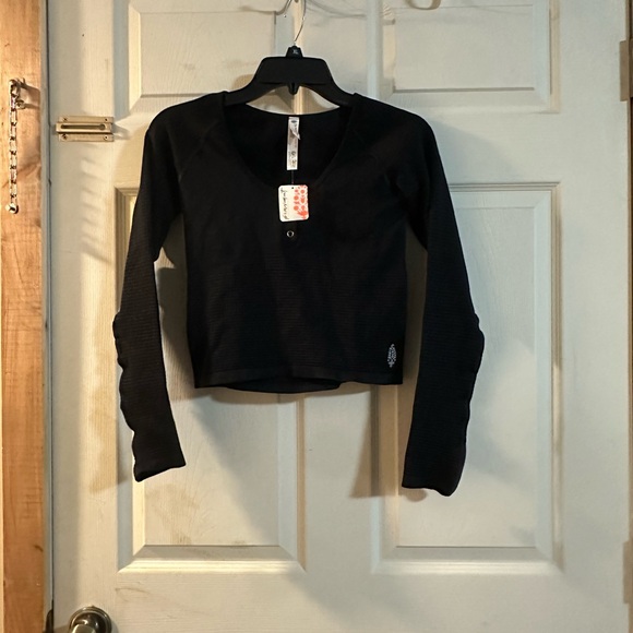 FP Movement by Free People Black Long Sleeve Top - Picture 1 of 6